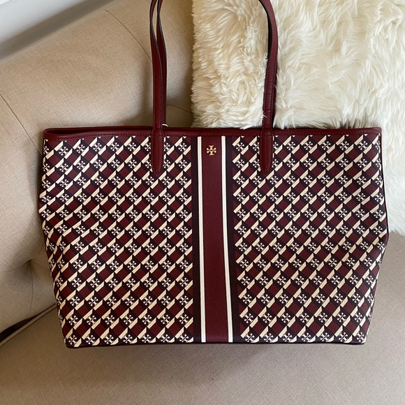 NEW Tory Burch Geo Logo Tote bag - Picture 2 of 8